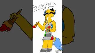 brushista from garten of banban in my style💛💙