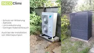 DECOCLIM TA-L&auml;rm konforme Schutzgeh&auml;use f&uuml;r Klimaanlagen - Verkleidung f&uuml;r W&auml;rmepumpen