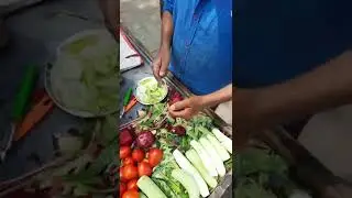 5 item salad 🥗 😋 only 10 ₹ || hardworking uncle selling salad #shorts #salad #indianstreetfood
