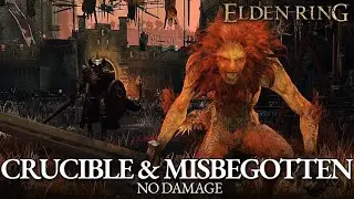 Crucible Knight & Misbegotten Warrior Boss Fight (No Damage) [Elden Ring]
