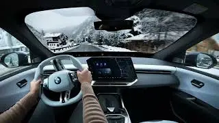 Winter Wonderland POV - Holiday Drive in the New BMW iX3