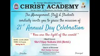 CHRIST ACADEMY 21ST ANNUAL DAY CELEBRATIONS