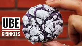 Ube Crinkles || Рождественская выпечка || Морщинистое печенье