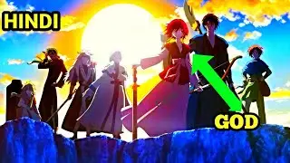 Overpowered God was Saved by a Weakest looser #animeexplainedinhindi #animerecap #anime