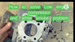 # Bajaj discover 150F / 4valve low compressor and white smoke problem
