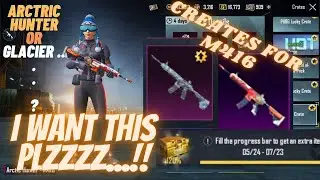 M416 glacier crate opening and arctic hunter |M4 glacier crate opening