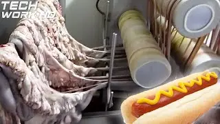 Amazing Modern Sausage Production Factory, Fastest Pork Meat Cutting Processing Technology