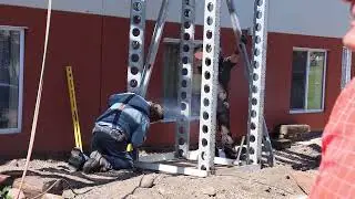 Clips from the Hangar : Installing outside stairs at Jim's treatment center - Part 2