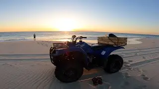 ATV Adventure, Beach Fishing at Sunset