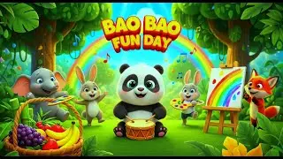 Cute Bao Bao Panda  Fun Day Jungle Story for Kids