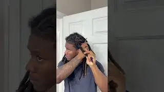 BARREL TWIST HAIRSTYLE TUTORIAL. #shorts #dreadlocks