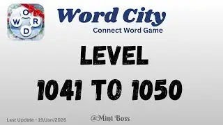 Word City Level Answers [1041 to 1050 Levels] | Connect Word Game 🧩✨ | Mini Boss