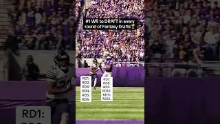 #1 WR YOU need to target in every round of fantasy football drafts. #fantasyfootball #nflfantasy