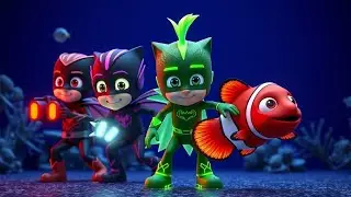 PJ Masks & Nemo Save the Dark Underwater Classroom!