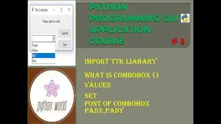 What is Combobox ()  in Python Tkinter  