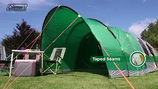 Coleman&reg; FastPitch Air Valdes 6L - inflatable 6 man family tent with Blackout Bedrooms