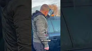 Как быстро открыть замерзшую дверь автомобиля!