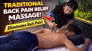 Ultra Powerful Back Massage | Chinese Massage Tools Will Vanish Back Tissue Pain | Elbow Bone Crack 