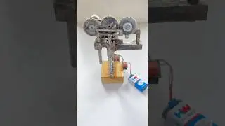 Gear motor project -2 | linear movement #project #dcmotor #experiment #miniature #project #school