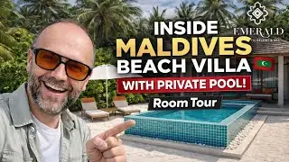 Inside a Maldives Beach Villa with Private Pool | Room Tour | Emerald Faarufushi