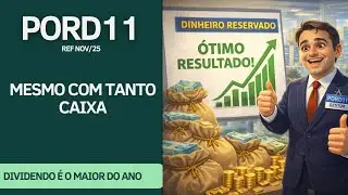 #PORD11 - MESMO COM 23% DE CAIXA OS DIVIDENDOS S&Atilde;O OS MELHORES DO ANO