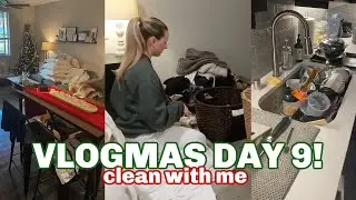December 2021 clean with me part 1 | winter cleaning motivation for vlogmas day 9!