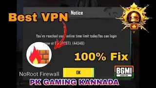 Complete Solution for BGMI 6 Hour Limit 😱 | VPN + NoRoot Firewall Setup  #PrimeKoreGaming