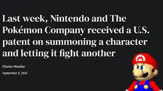 Violating Nintendo's Patent for 6 Minutes