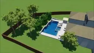 Geometric Pool Design With Fountains