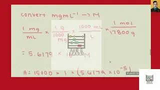 [Chemistry] It is common to make measurements of absorbance at two wavelengths and use them to fi