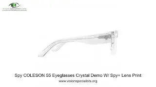Spy COLESON 55 Eyeglasses Crystal Demo W  Spy+ Lens Print