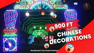 #video900 ft Chinese decorations/Wedding pandal & light decorations/Maa Bhawani Tent House Purkhauli