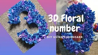 DIY Number 3 | How to make Number 3 with Cardboard | Birthday Decoration Ideas
