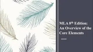 MLA: Creating the Works Cited Page