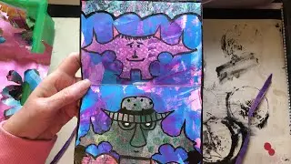 Scrap monster journal flip through  #bettsydoodle #scrapmonsters