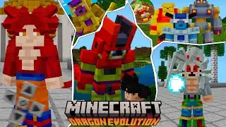 FINALMENTE! A MELHOR ADDON DRAGON BALL EVOLUTION OFICIAL foi corrigida PARA MINECRAFT PE!! 1.21.101