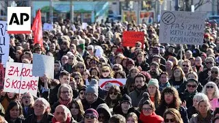 Thousands protest far-right surge in Croatia