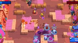 High Level Gameplay in Brawl Stars (Gem Grab - Chili Space)