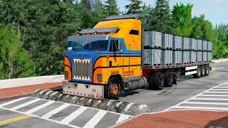 Cars and Truck vs Speed Bumps | BeamNG Drive | TrucksVs