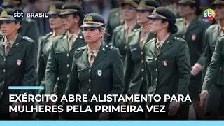 Mulheres podem se alistar no Exército pela primeira vez em 2026 | #SBTBrasil