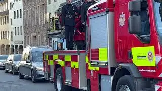 Scottish Fire And Rescue Service - Firefighter Barry Martin Funeral Procession 2023