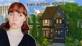 I built a tiny gothic house Sims 4!