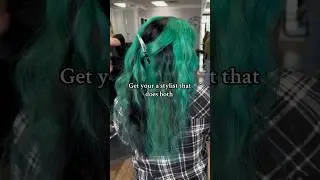 Get your a stylist that does both vivid hair and natural hair #utahhairstylist #vividhair #natural