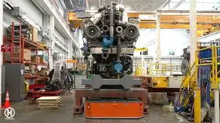 Flatbed Transporter Moving Engines| Align Production Systems