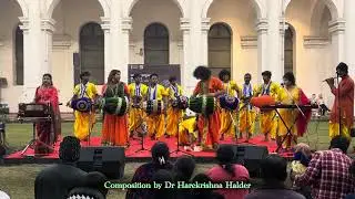 ভারতীয় জাদুঘরে শ্রীখোল সংকীর্তন 🙏🏻Composition by  Dr Harekrishna Halder