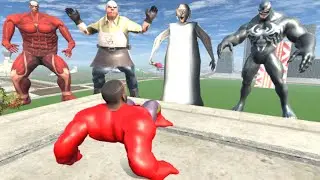 Franklin Become Red Hulk To Fight Ghost Creatures - INDIAN BIKES DRIVING 3D