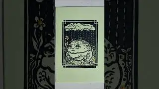 #lofi #chill #relaxing #art #linoprint #printmaking