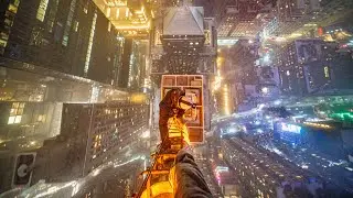 Climbing NYC Spire In A Snowstorm