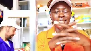 Akothee At KPipes Kisii Branch To Pick Up Building Materials With Mr. Omosh
