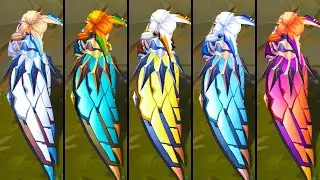 All Battle Academia Xayah Chromas (League of Legends)